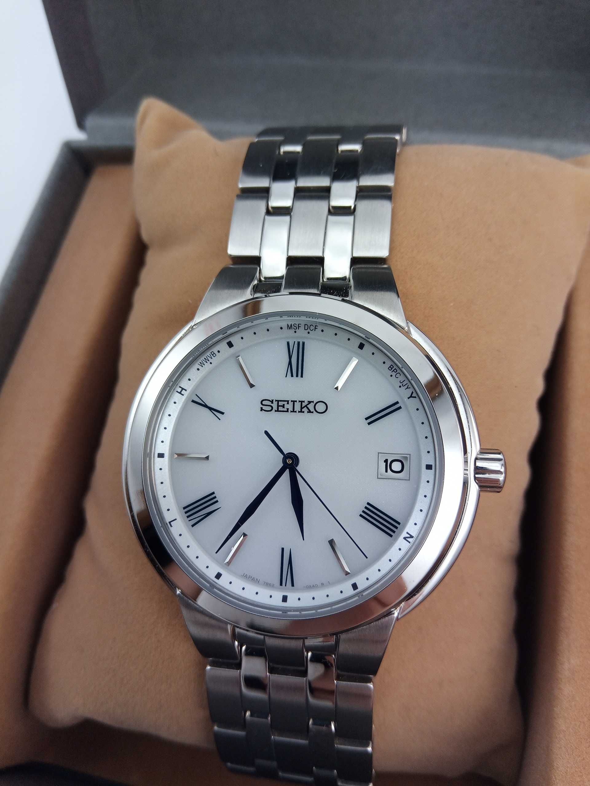 Японские часы Seiko Solar SBTM281 радиосинхронизация сапфир Japan made