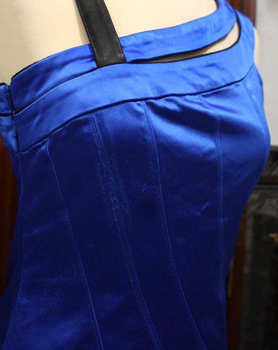 Vestido Curto Azul Vintage