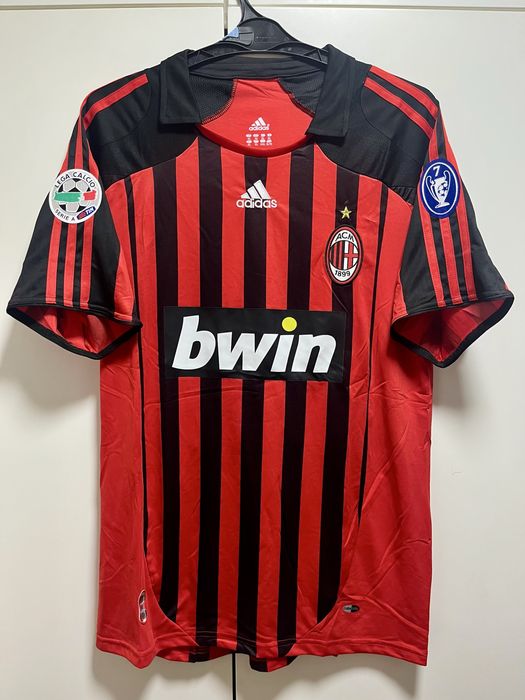 Koszulka Piłkarska Kaka 22’ AC Milan Bwin Adidas 07/08 Retro Vintage L