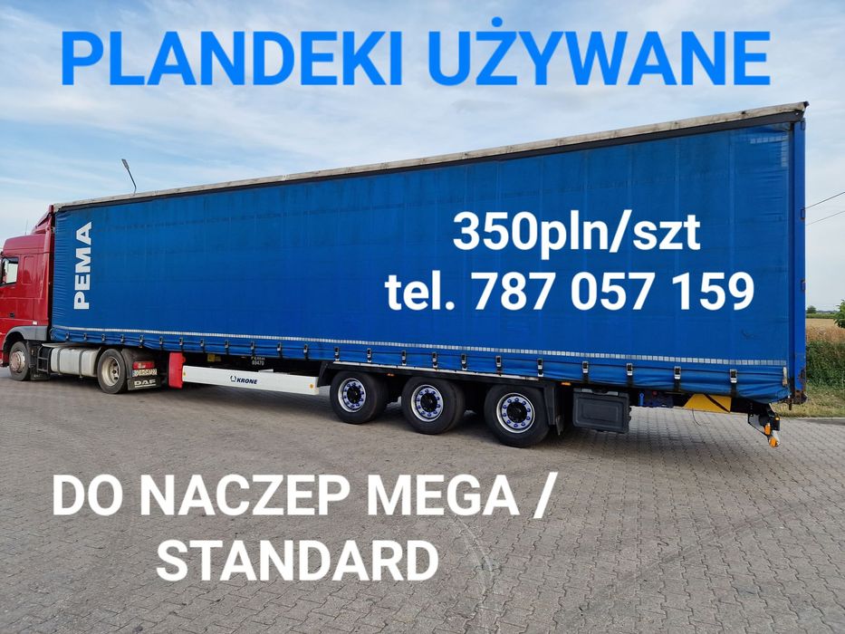 UŻYWANE PLANDEKI DO NACZEP MEGA/STANDARD