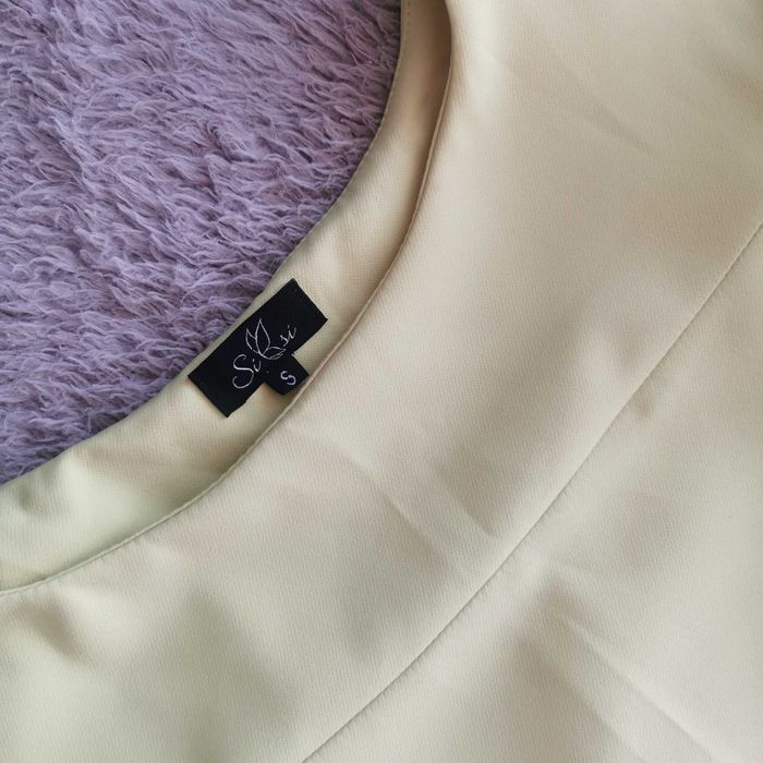 Limonkowa sukienka, rozmiar s