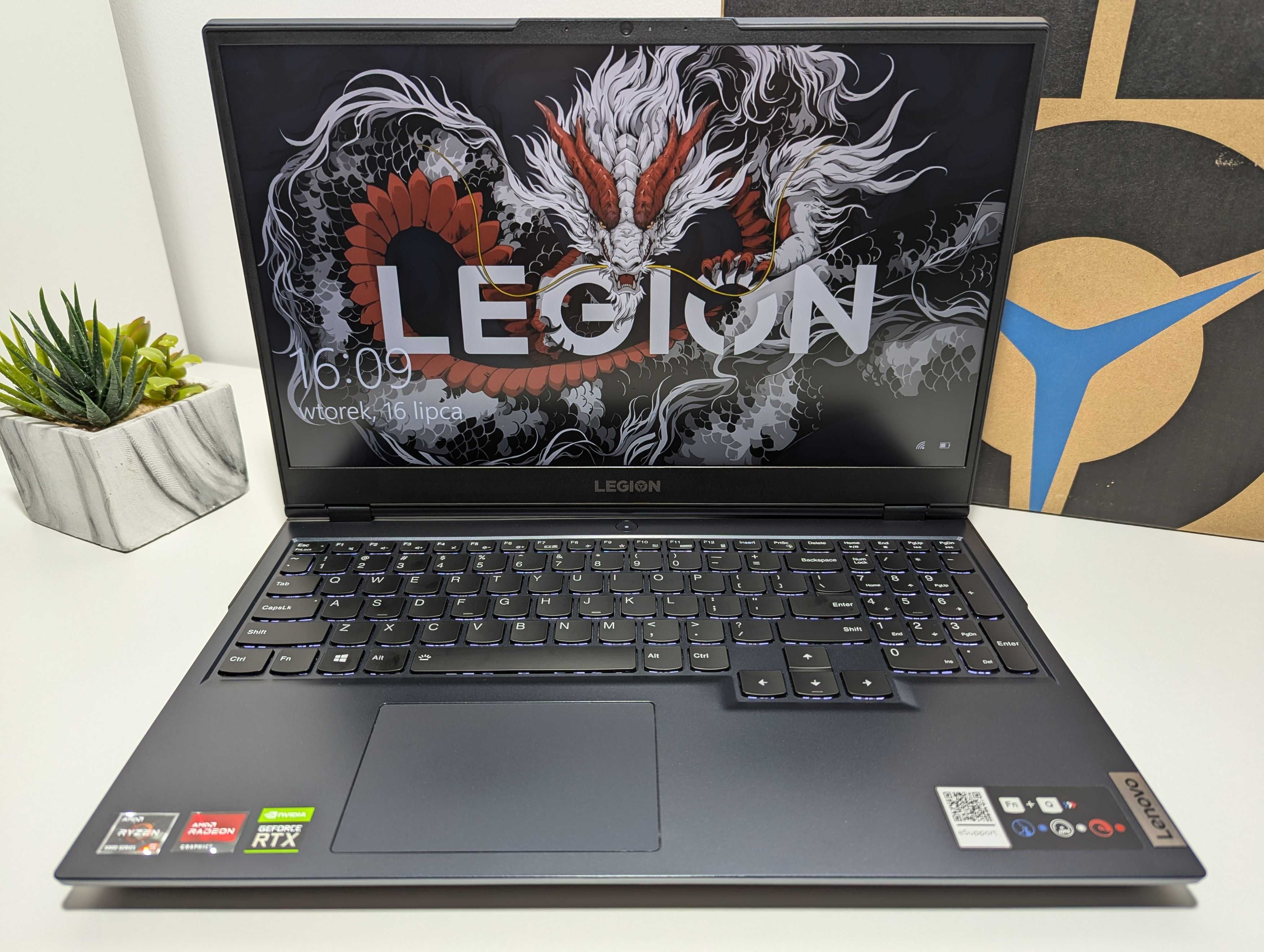 LAPTOP GAMINGOWY Lenovo Legion RTX 3060 Ryzen 5 5600H 165 hz