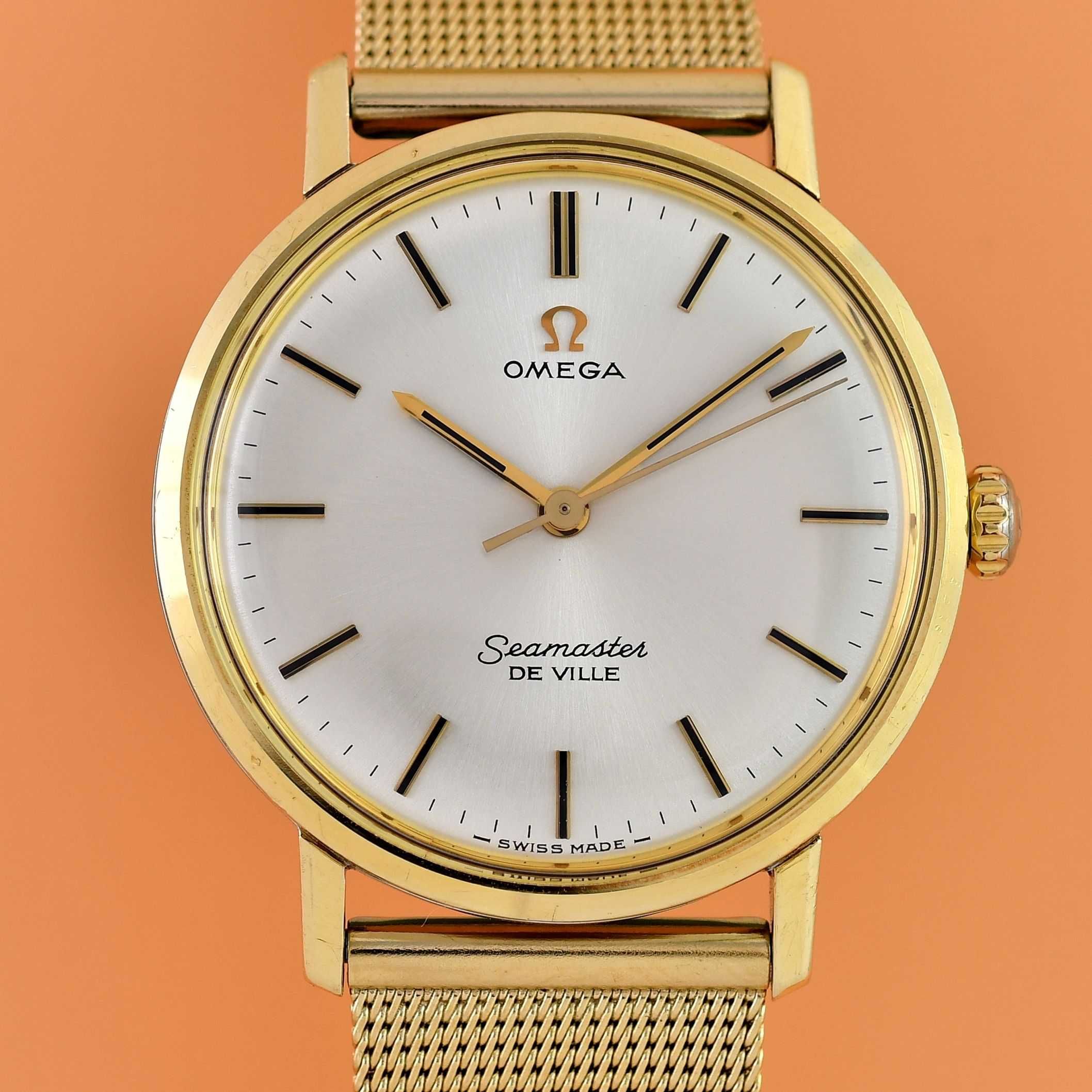 Zegarek vintage Omega Seamaster DeVille mechaniczny z 1968, 34.5mm.