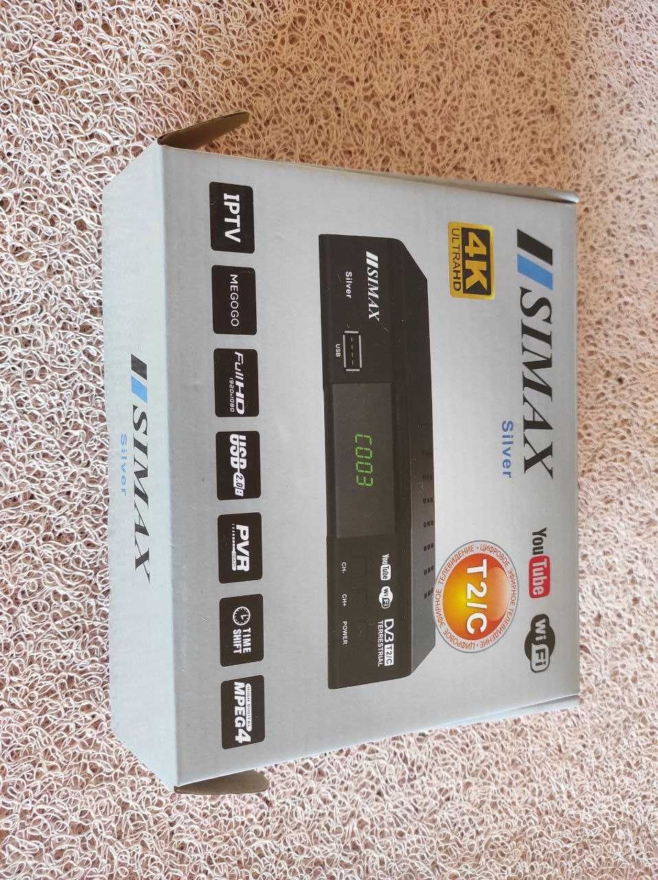 Цифровий тюнер Т2 Simax Silver