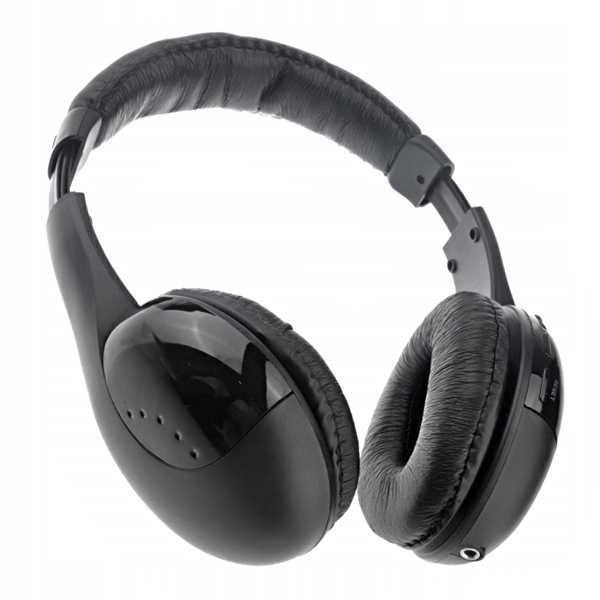 Bezprzewodowe słuchawki nauszne Hi-Fi S-XBS 5w1 czarne