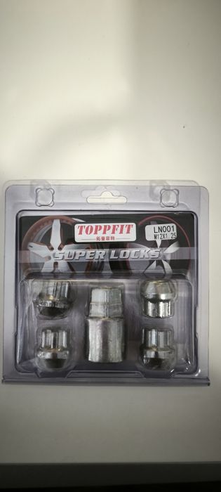 Porcas de segurança roda M12 1,25