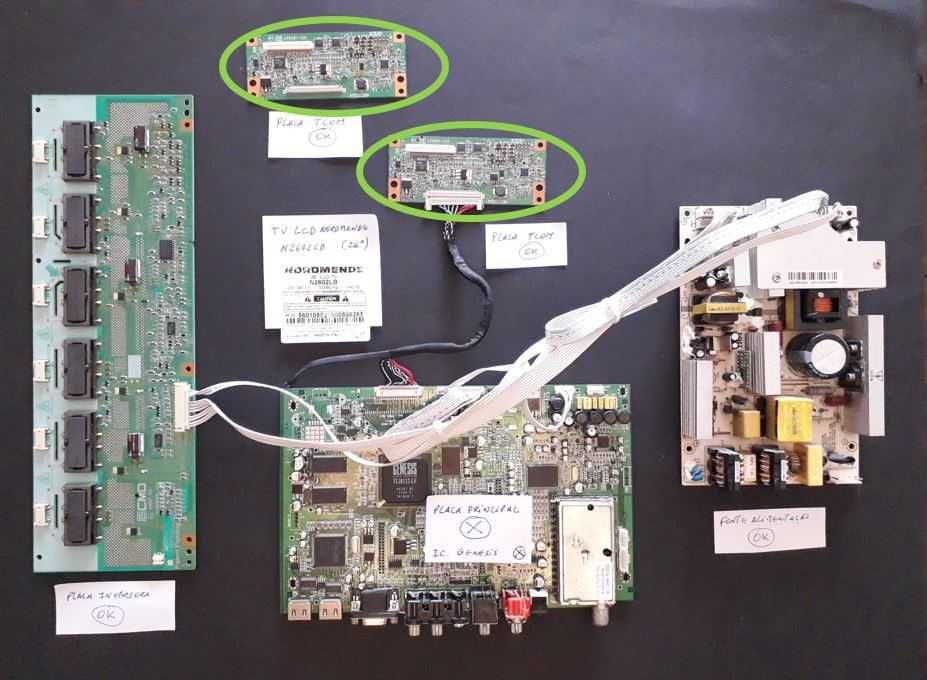 Placa TCOM - Televisão LCD