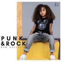 bluzka t-shirt Minnie Kiz by kids punk czarna wyprzedaż r. 128,134,140