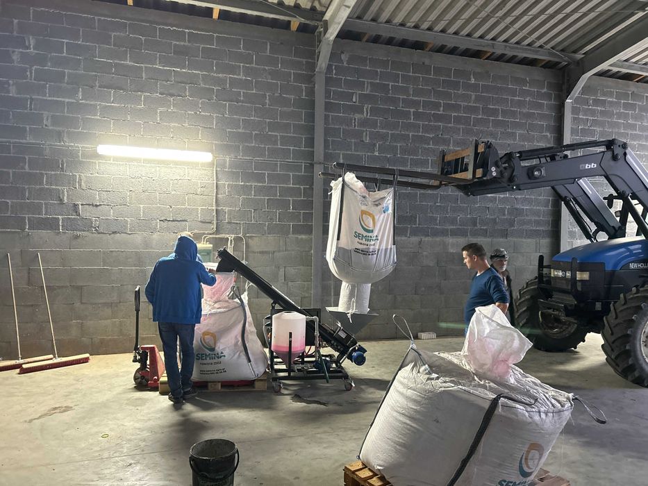 Zaprawiarka do Nasion. Big Bag. Proszkowo Malowana. 3t/h