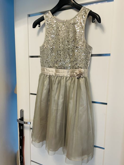 Sukienka srebrna 158