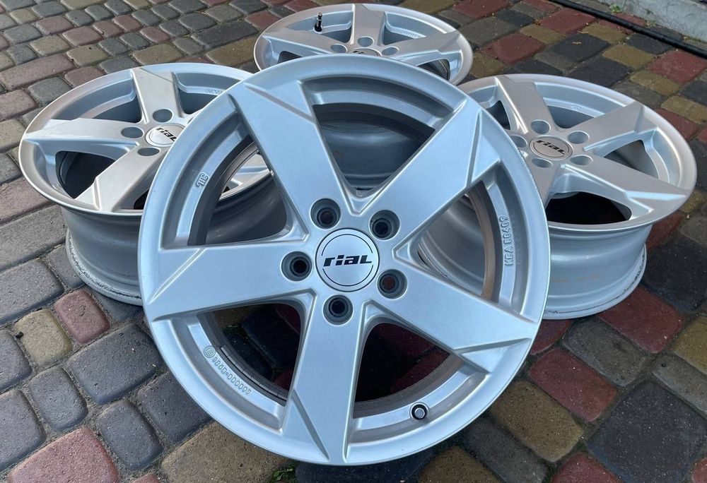 R16 5 112 Диски Rial Volkswagen, Skoda, Audi, Mersedes Germany 7J ЕТ35
