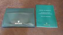 Rolex porta cartões documentos e booklet de relógio