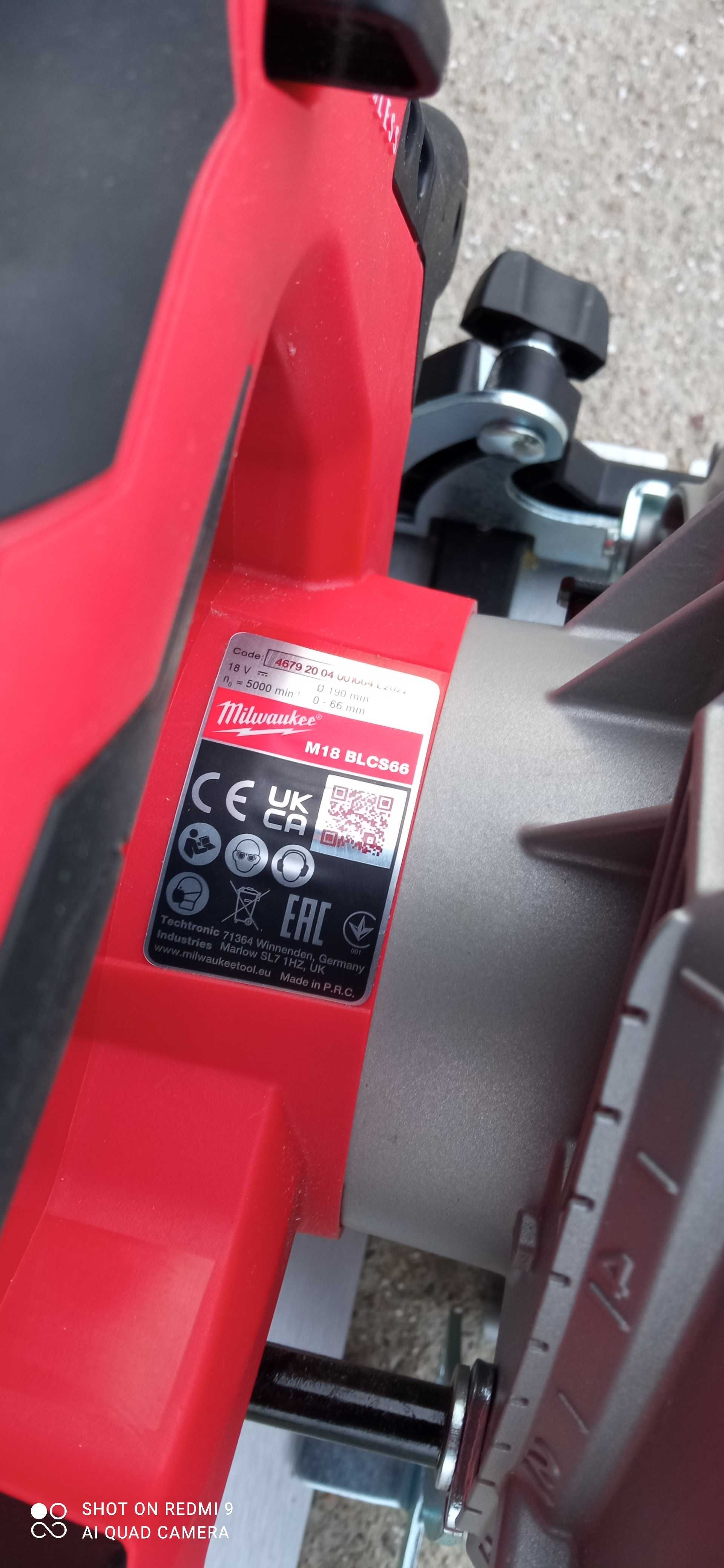 Pilarka Piła MILWAUKEE 18v 4Ah 190mm CCS66
