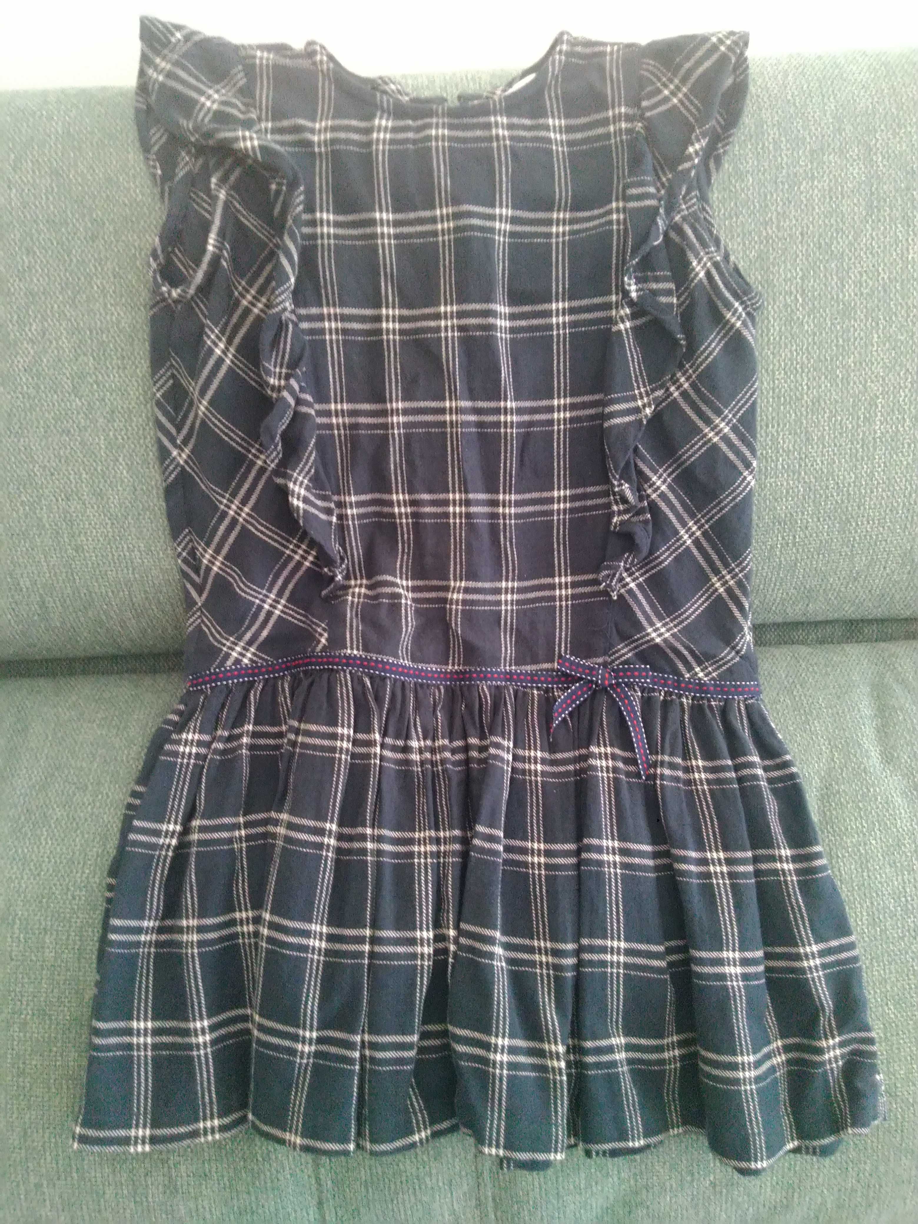 Vestido girl dress xadrez 5-6 anos Chicco