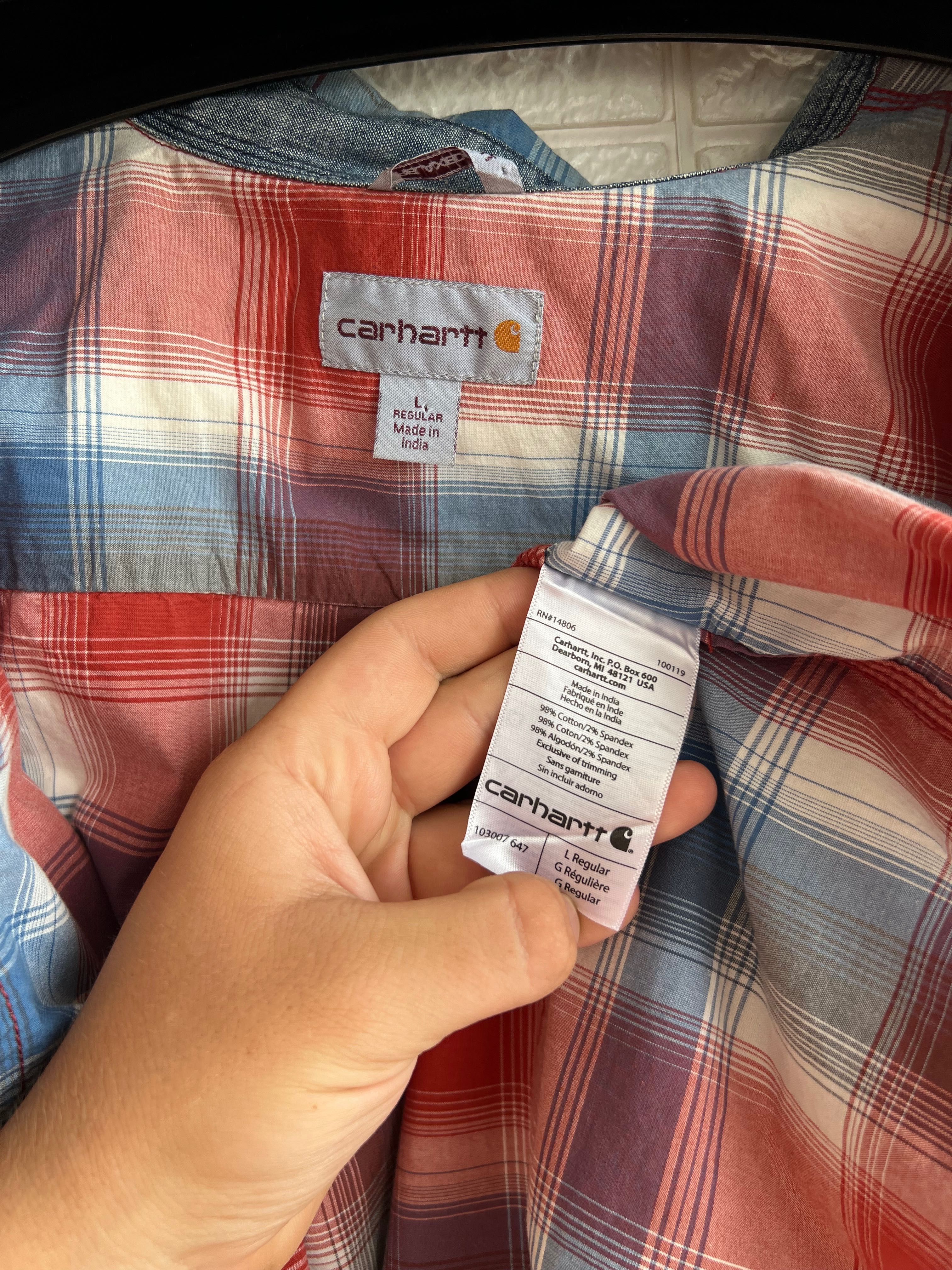 Сорочка Carhartt relaxed fit у клітинку на кнопках