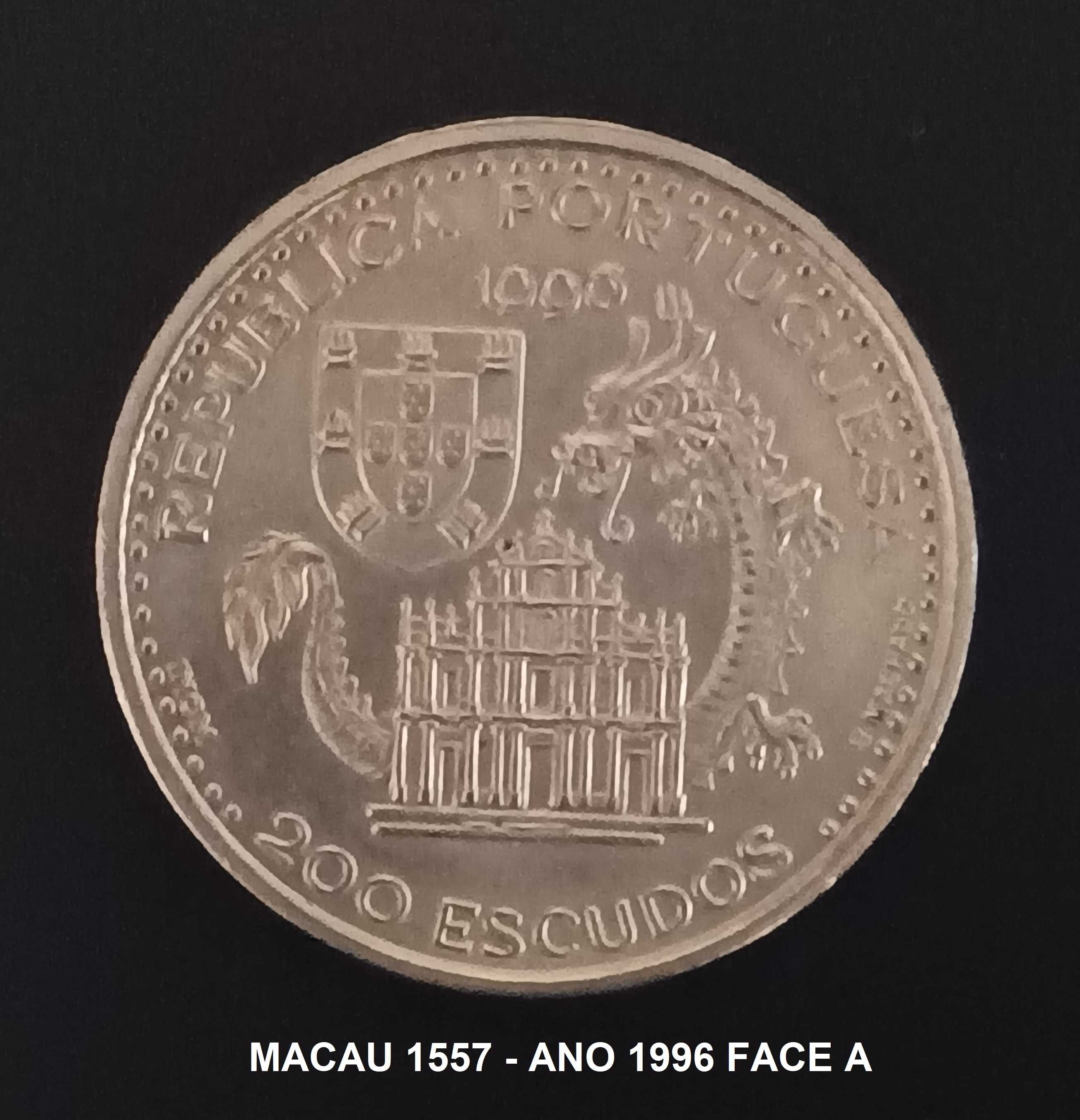 Moedas comemorativas em escudos