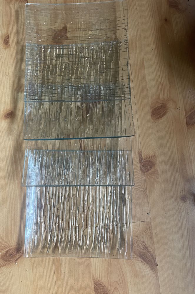 talerze kwadratowe grube Home&you 4 sztuki
