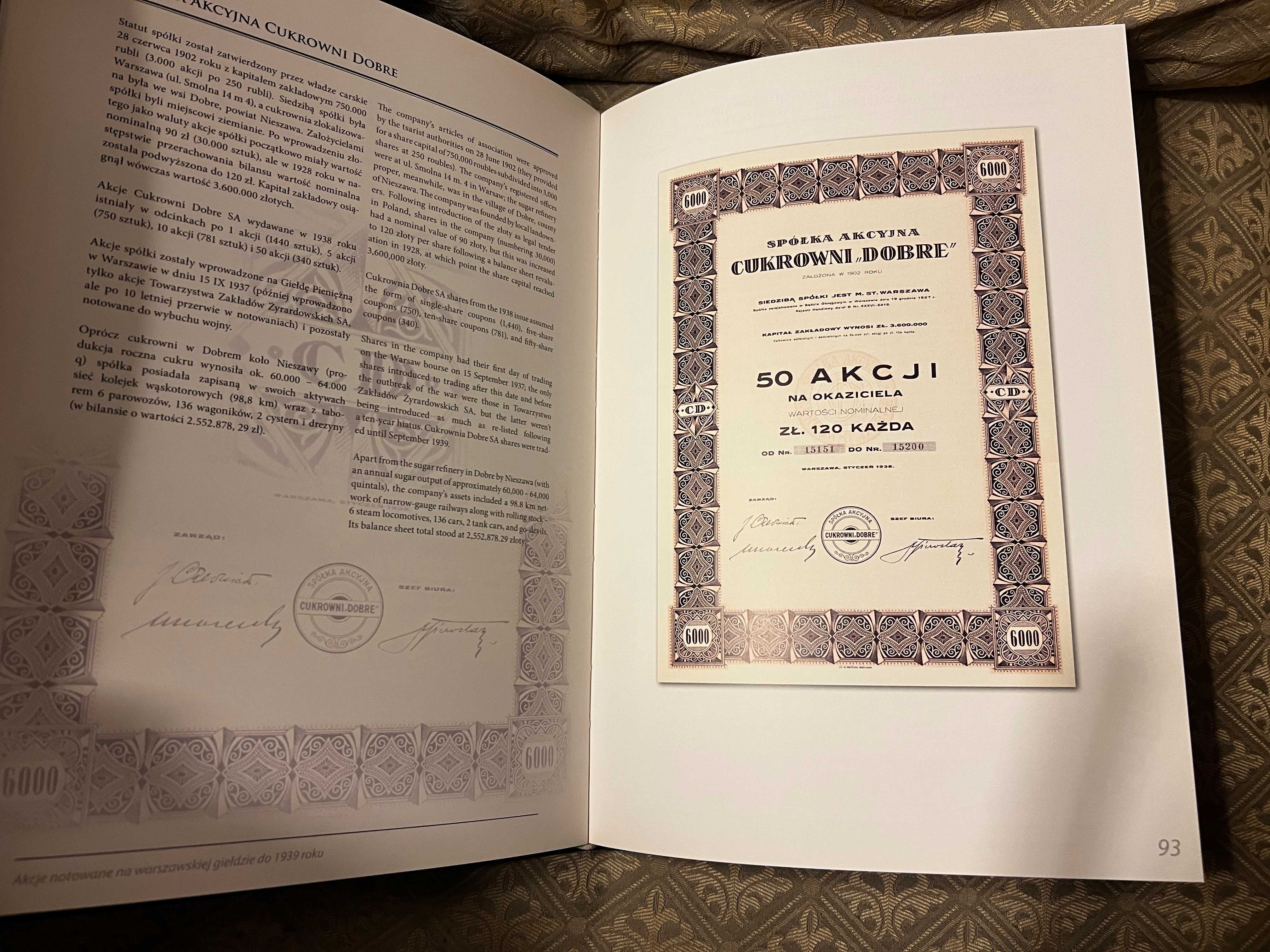 Akcje notowane na Warszawskiej Giełdzie do roku 1939, L. Koziorowski