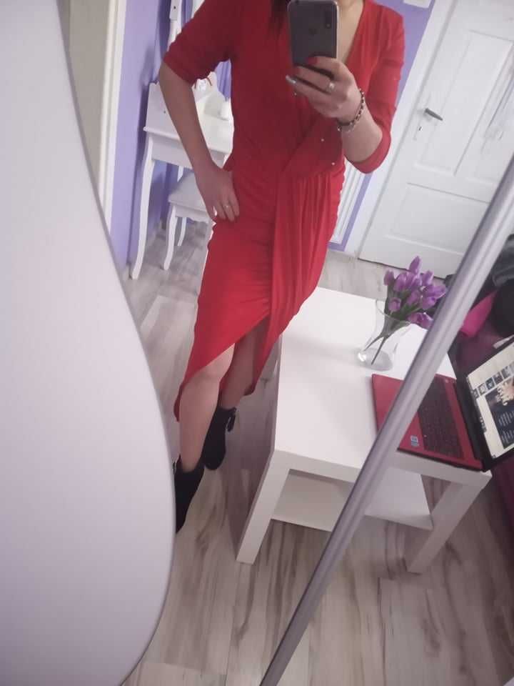 Sukienka maxi czerwień !