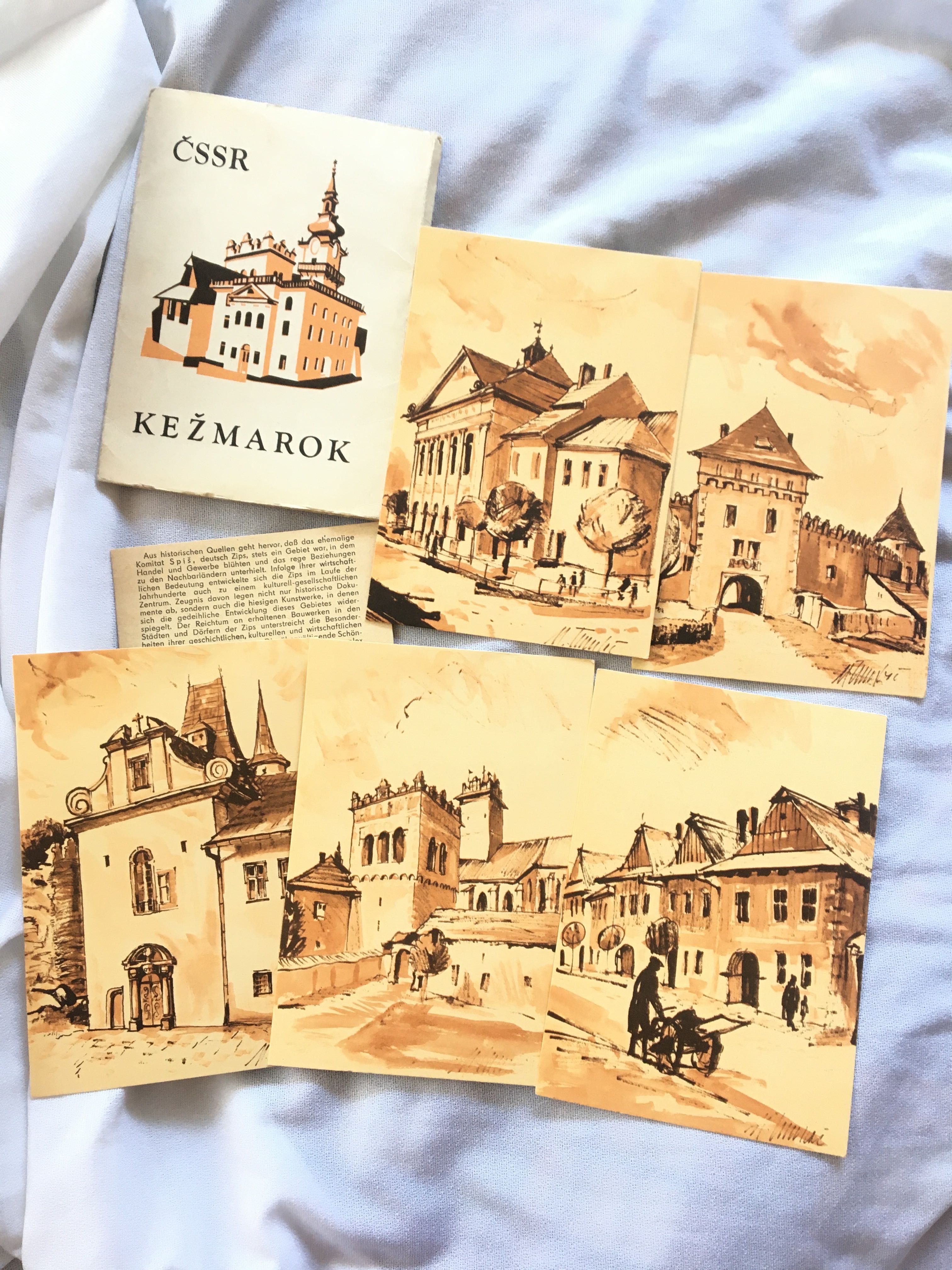 Keźmarok, Czechy, kartki