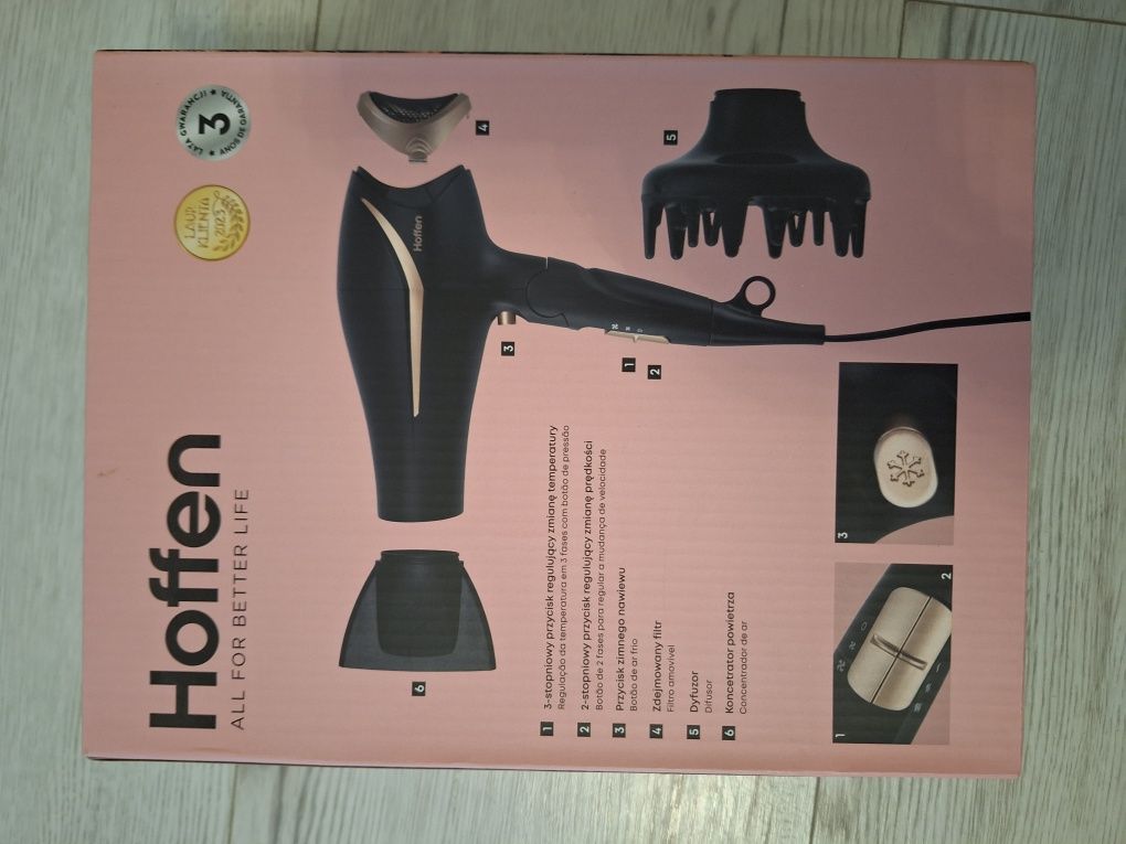 Suszarka do włosów z jonizacją Hoffen