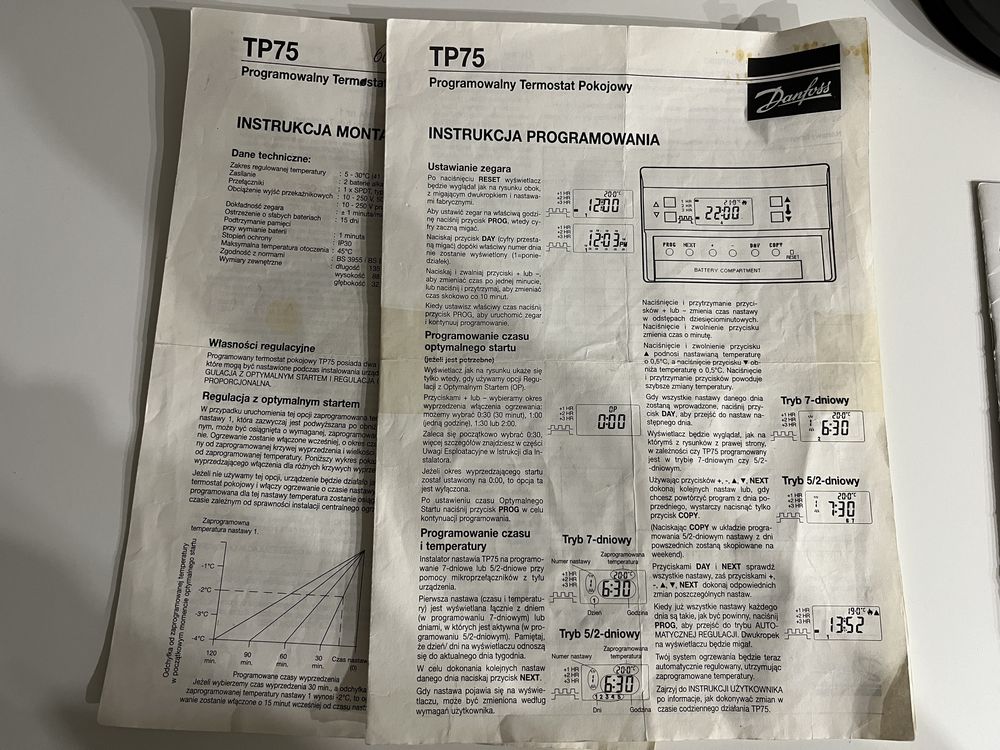 Sterownik Danfoss TP 75