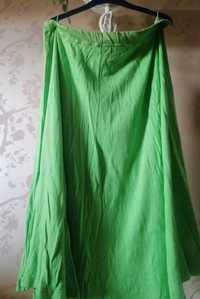 Długa spódnica zielona rozmiar M/L