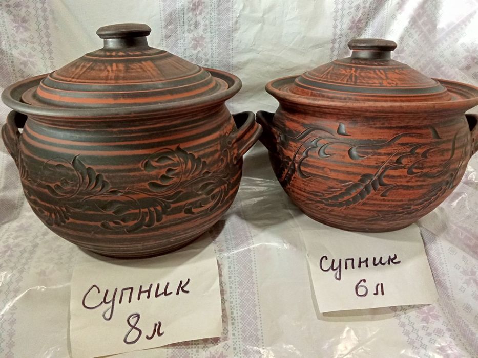 Супники, жоровні, макітки. Червона глина