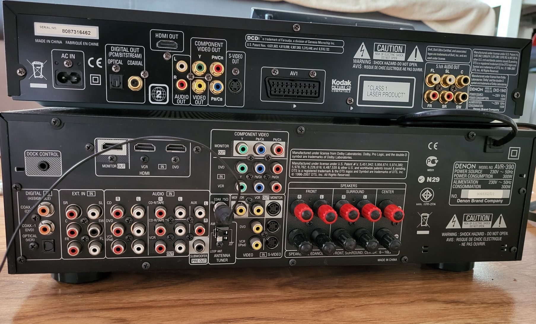 Amplituner Denon AVR-390 + kolumny ELTAX