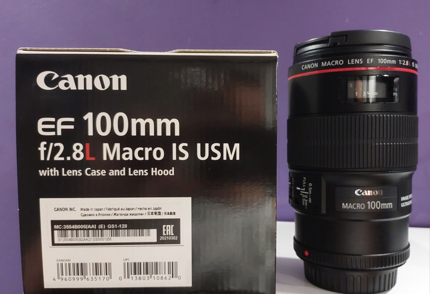 Canon EF 100mm macro 2.8 L stan idealny.