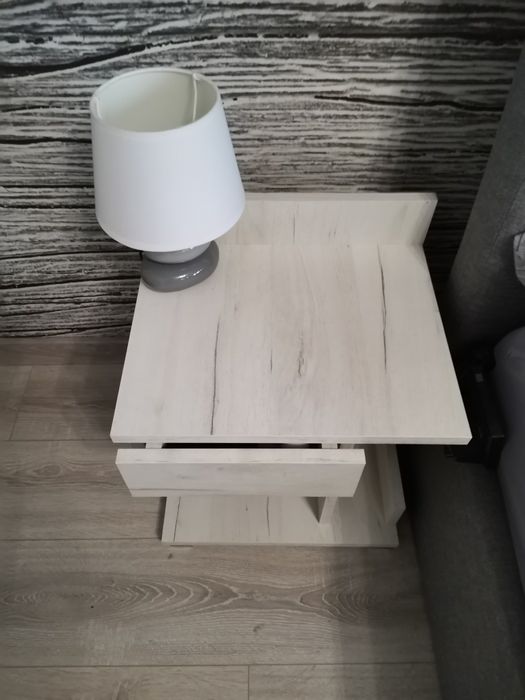 Stoliki nocne lampy 2szt. Dąb craft