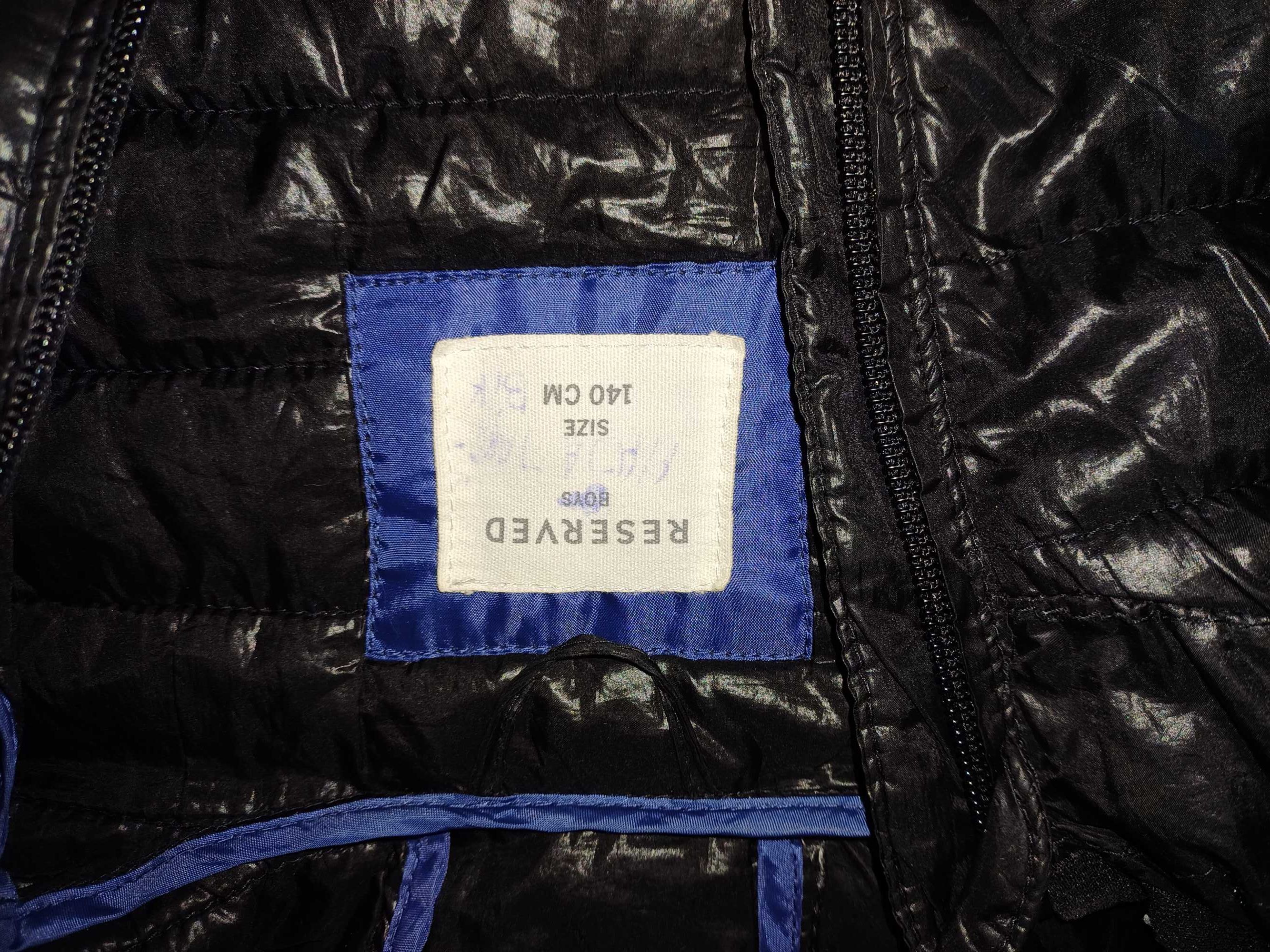 RESERVED lekka kurtka przejściówka softshell r. 140 cm czarna idealny