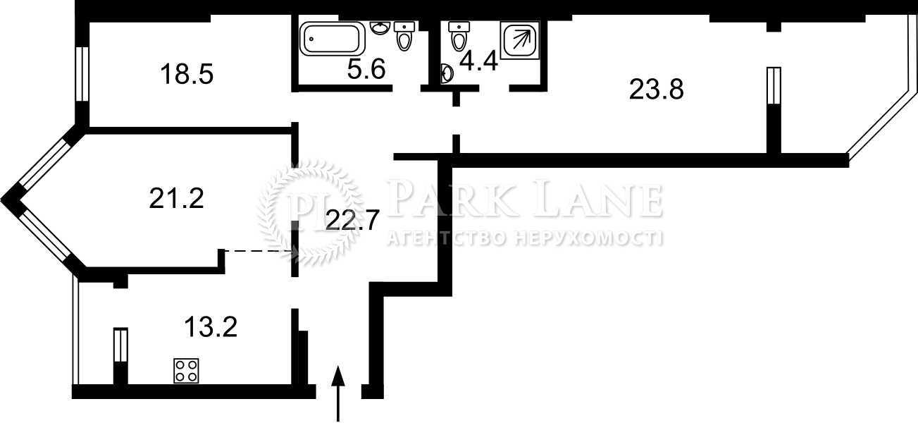 Продам 3к біля м. Деміївська, вул. Саперно-Слобідська 22, Голосіївська