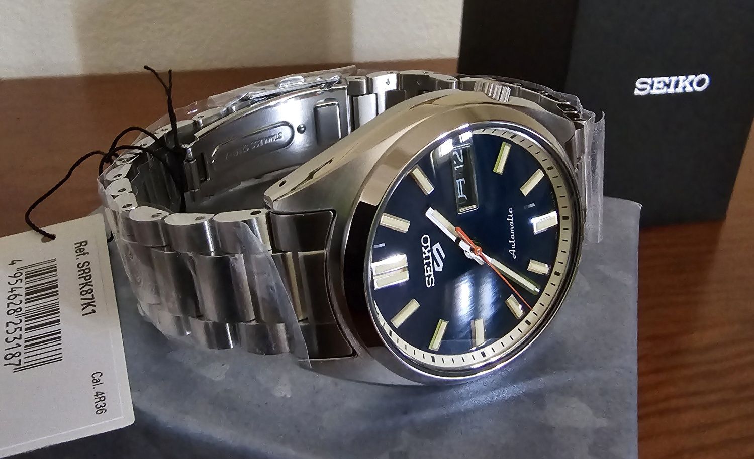 *NEW* Seiko 5 Sports Automatic SRPK87K1 Azul (SNXS Series) 37,4mm