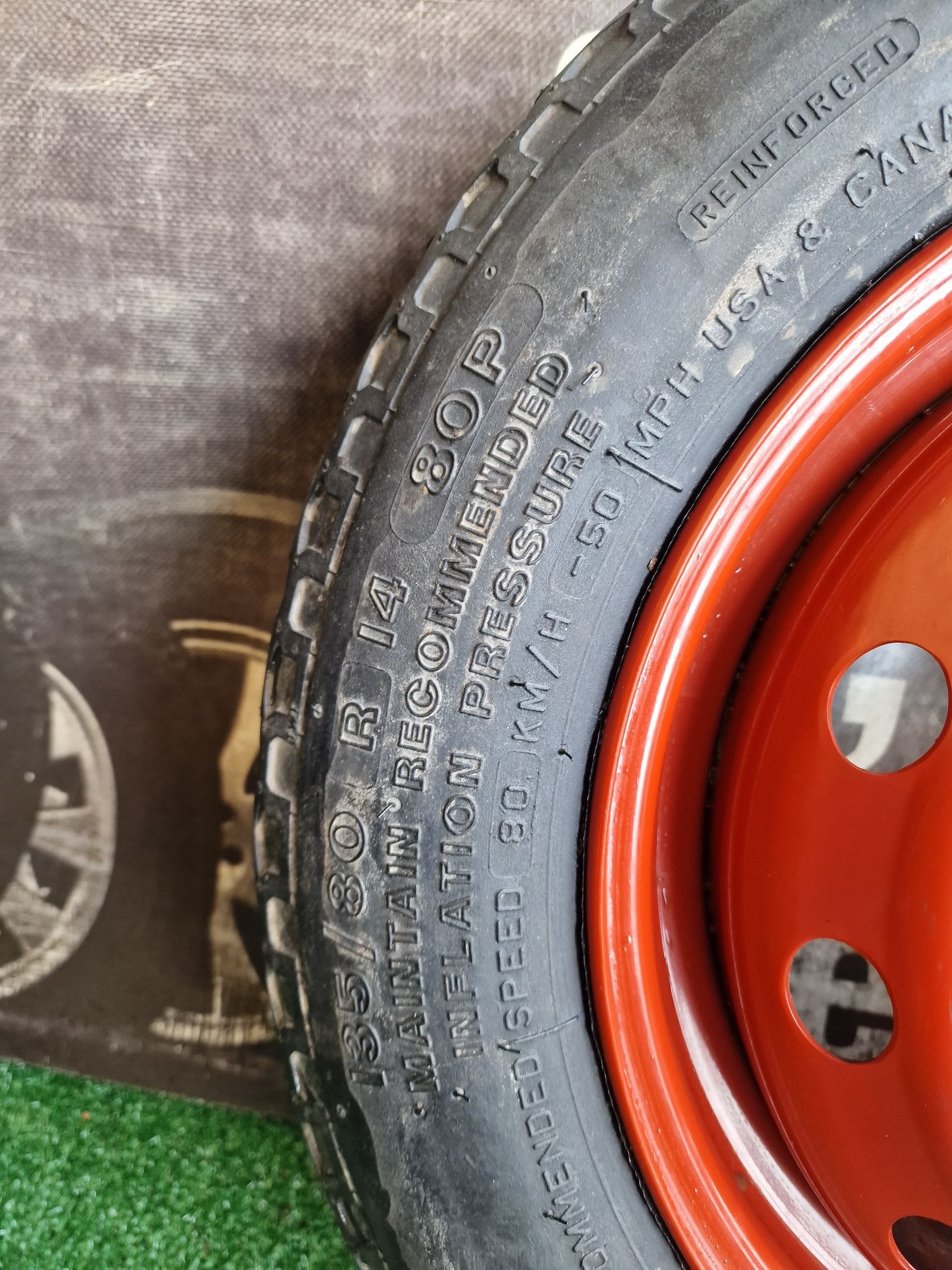 Koło dojazdowe zapasowe 14 4×98 Fiat Lancia Alfa Romeo