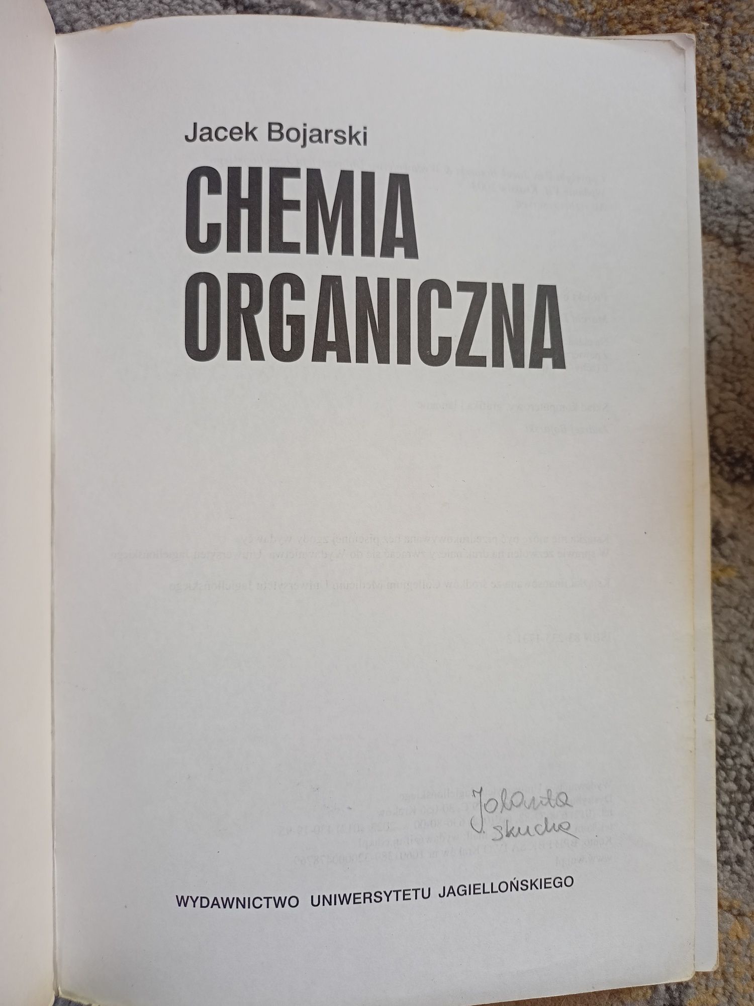 Chemia organiczna - podręcznik dla studentów farmacji