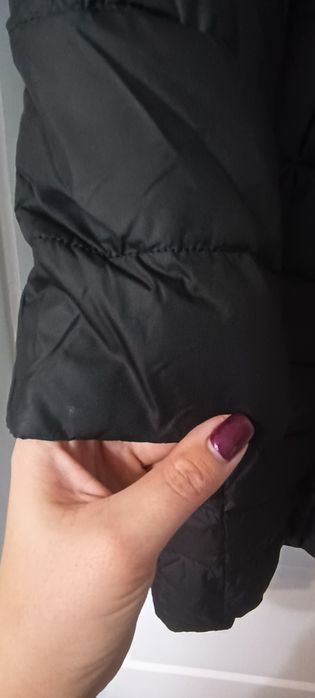 Пальто куртка пуховик чорний жіночий 46р