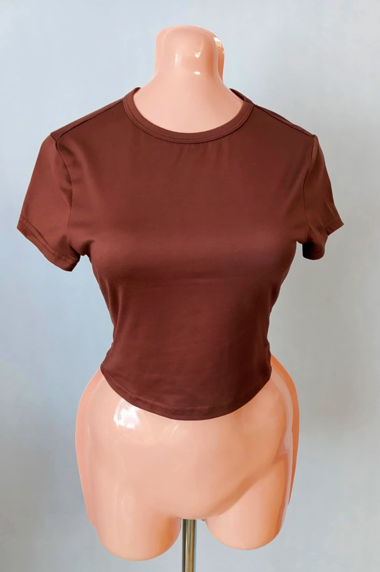 Brązowy croptop Shein rozmiar S/36