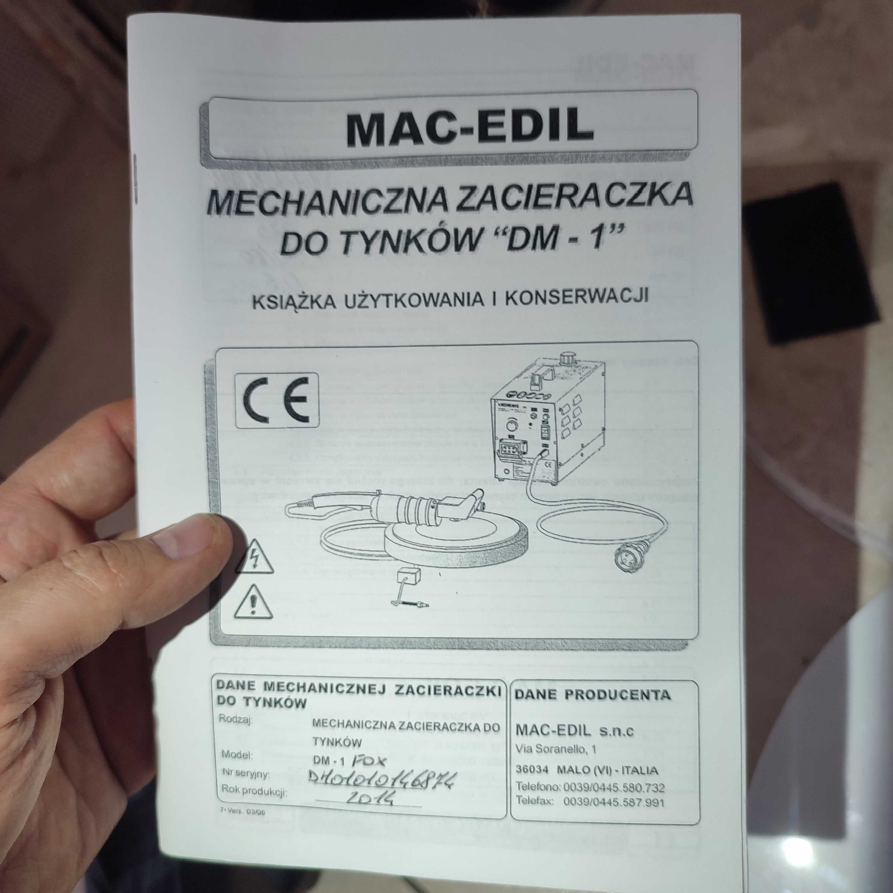 Zacieraczka do tynków MAC-EDIL