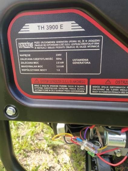 Agregat prądotwórczy TH3900E Kruzer 2,8kW Generator prądu KÓŁKA i UCHW