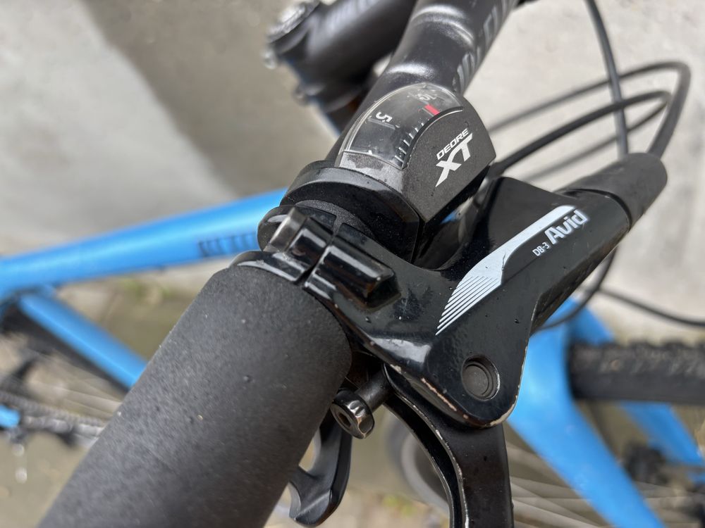 Rower gravel flat bar, deore xt, Avid db
