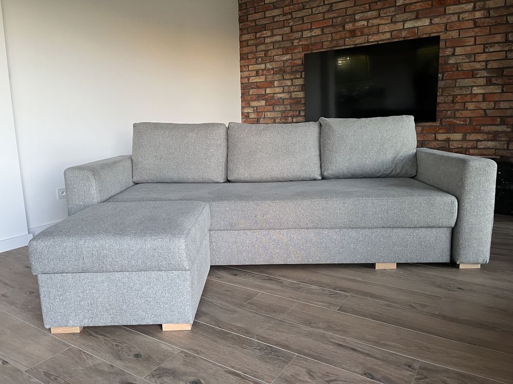 Kanapa sofa rogówka rozkładana, funkcja spania