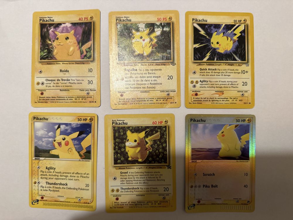 Cartas Pokemon - Pikachu