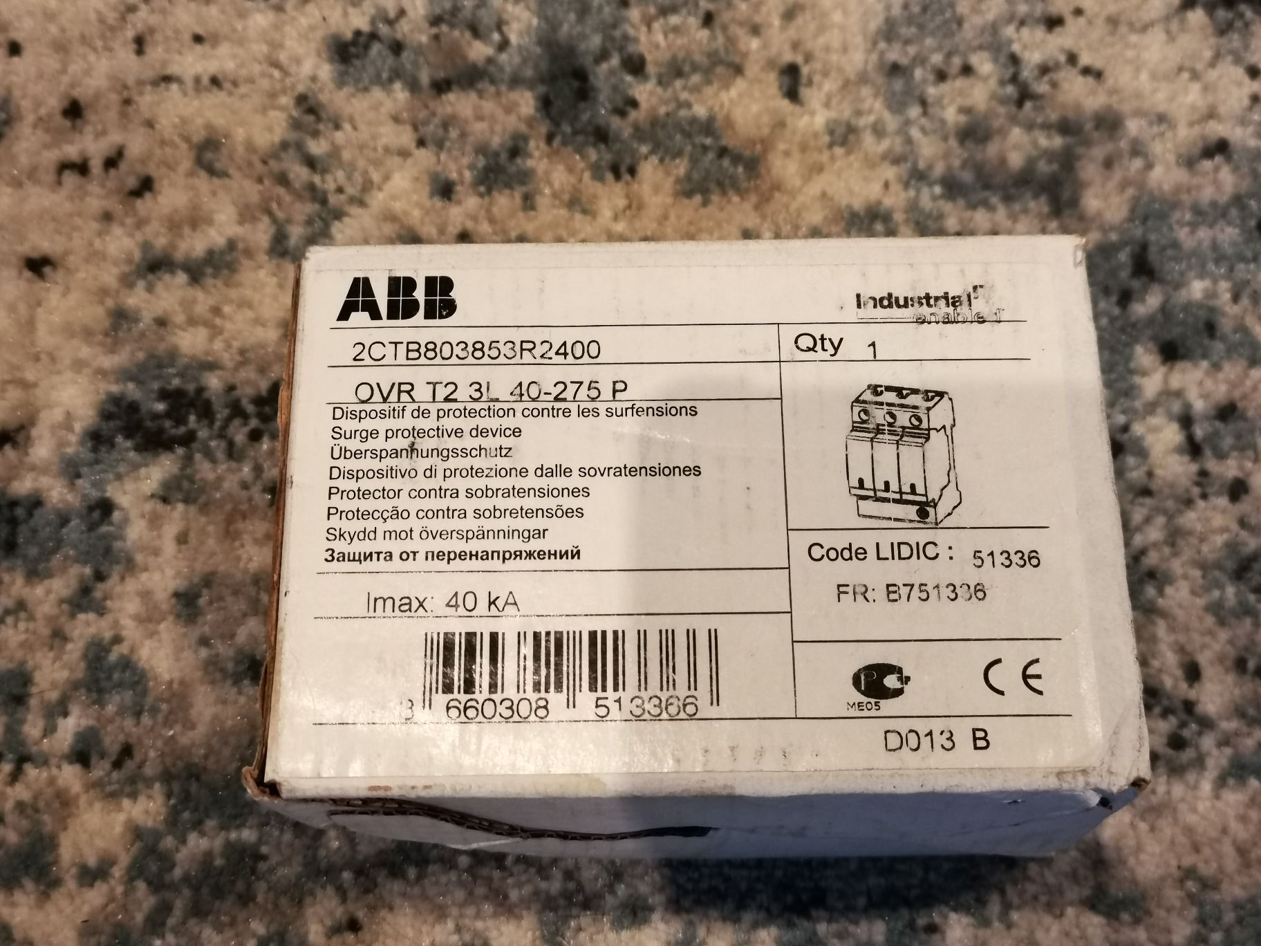 ABB ogranicznik przepięć Ovr T2 40-275