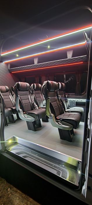 Fotele homologacja zabudowa busa Mercedes Man Crafter Iveco Master