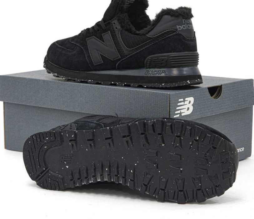 Зимові Чоловічі Кросівки New Balance 574 Хутро 40-45 Без Предоплати
