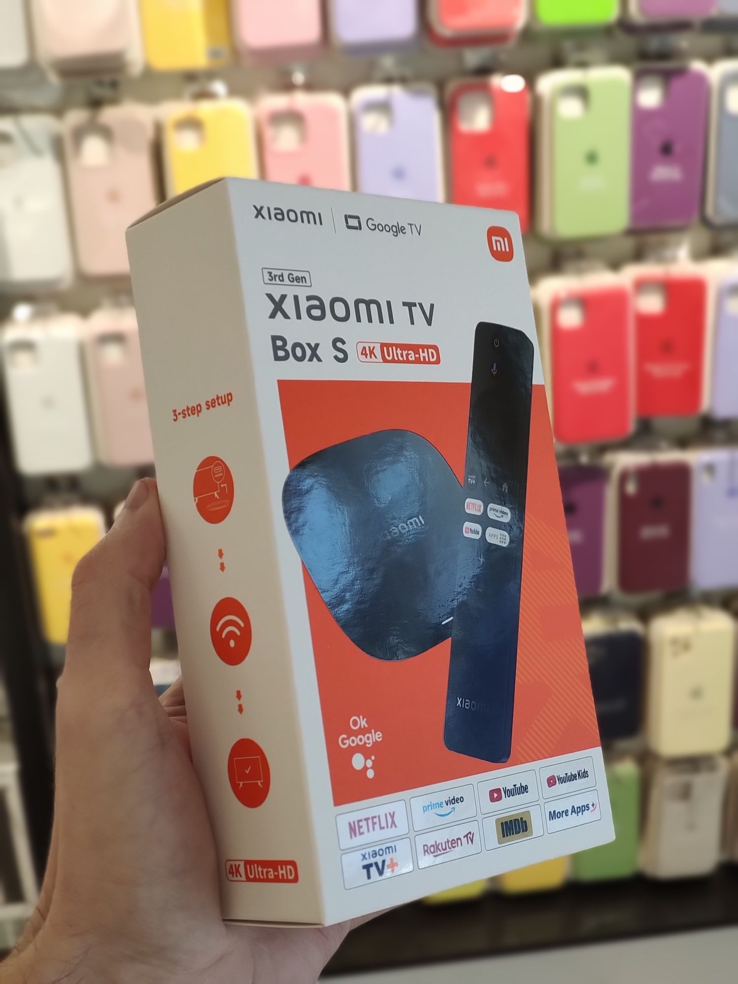 Новый Android TV, Xiaomi Mi Box S 3rd Gen 4K  смарт приставка