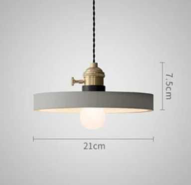 Żyrandol lampa z betonu architektonicznego z dodatkiem złotej stali