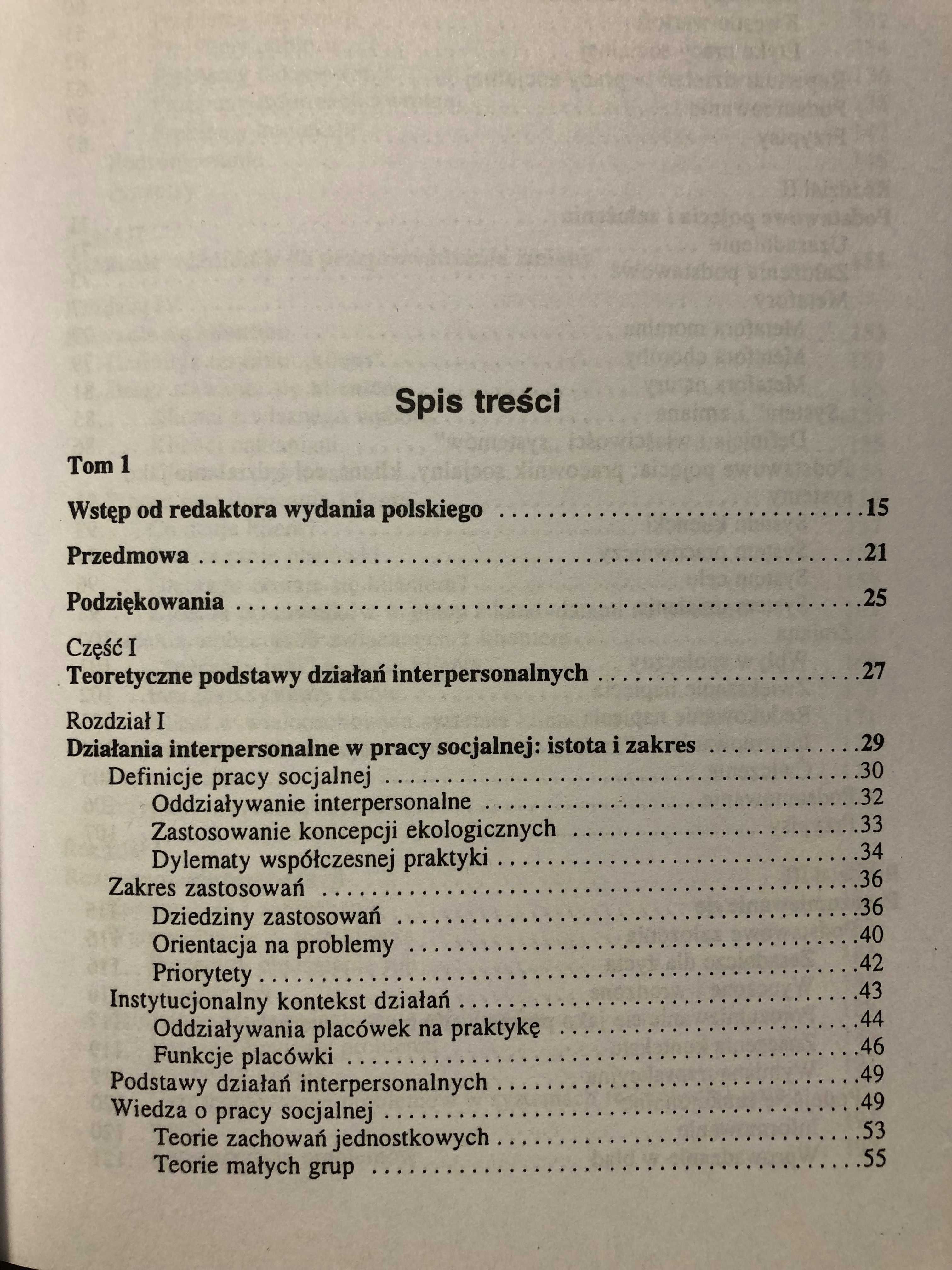 Działania Interpersonalne w Pracy socjalnej. Tom 1 i 2