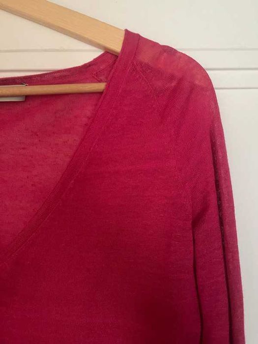 Sweterek rene lezard 38 m lniany len premium